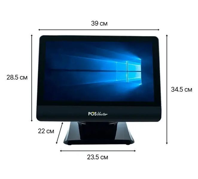 Бюджетный мощный POS-терминал POS Vector Agnes 15,6&rdquo;, 4/64 ГБ. Сенсорный Windows ПОС терминал GL-U2 фото