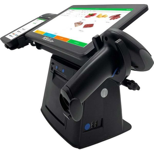 Комплексная касса 5-в-1 SHIVA POS Android 11 для магазина и торговли. POS-терминал + принтер чеков + сканер штрихкодов + держатель + ПО SHIVA-A фото