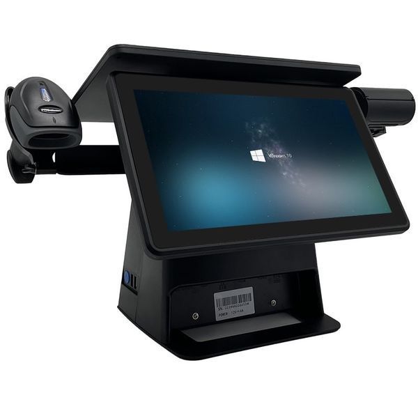 Комплексна каса SHIVA-2 POS 5-в-1. Windows POS-термінал з принтером чеків і екраном покупця + сканер + тримач + ПЗ SHIVA-2-W фото