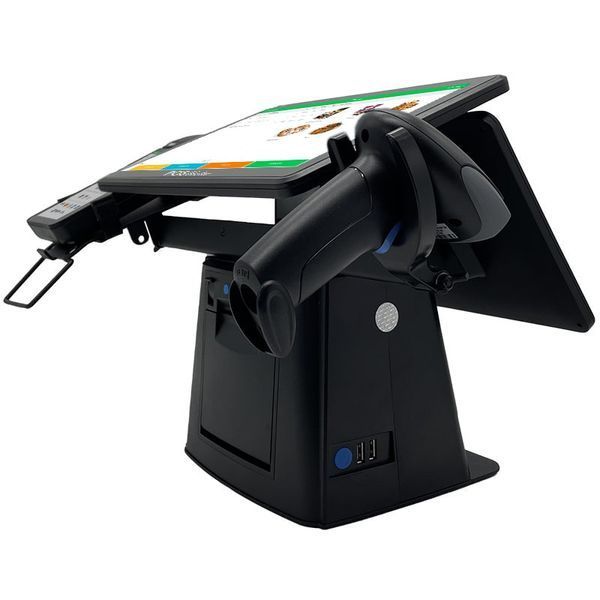 Комплексна каса SHIVA-2 POS 5-в-1. Windows POS-термінал з принтером чеків і екраном покупця + сканер + тримач + ПЗ SHIVA-2-W фото